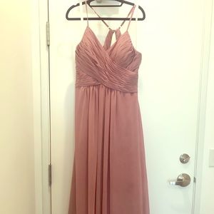Azazie Haleigh vintage mauve bridesmaids dress